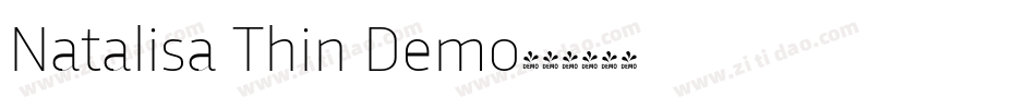Natalisa Thin Demo字体转换